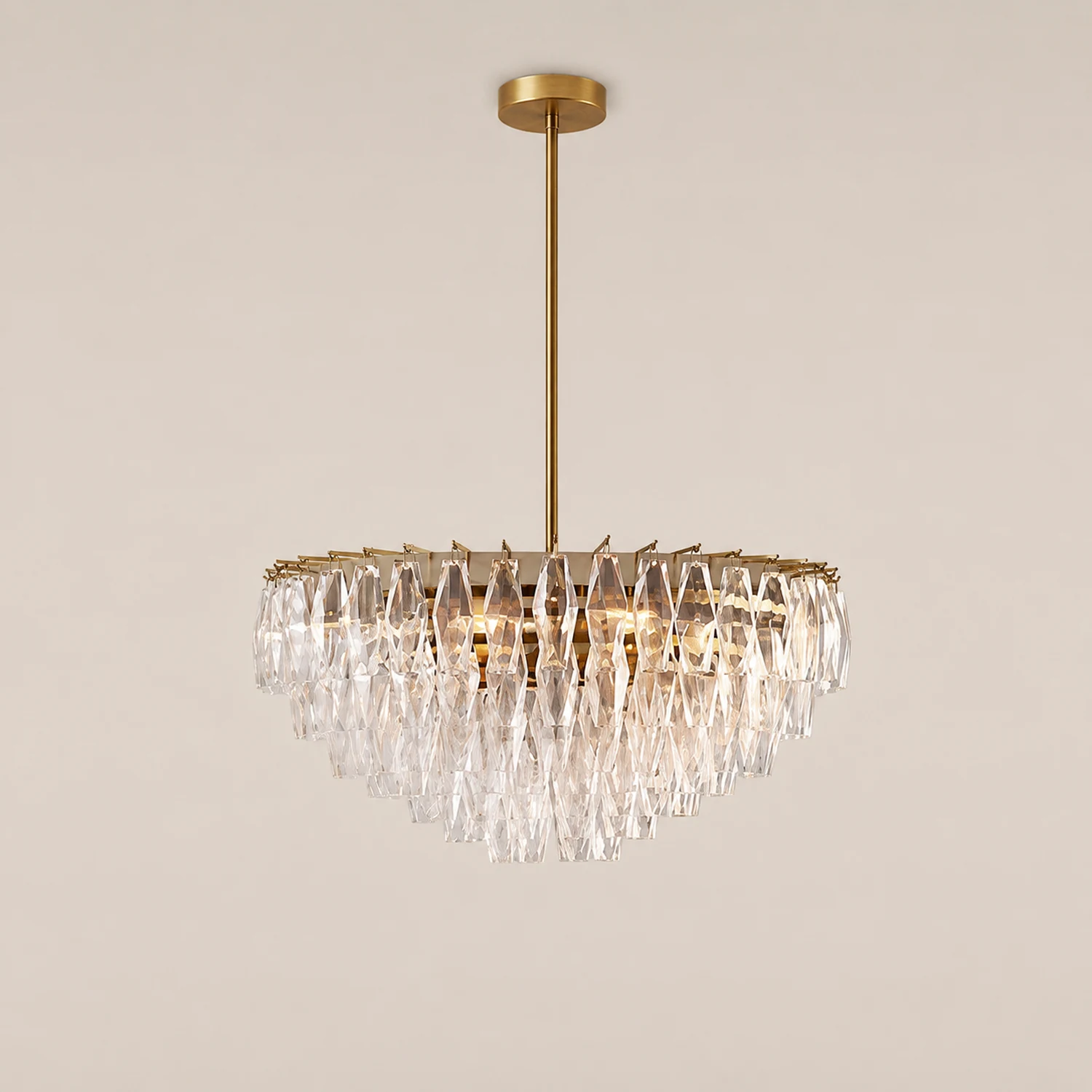Amber Murano Glass Round Chandelier - Lumpaz