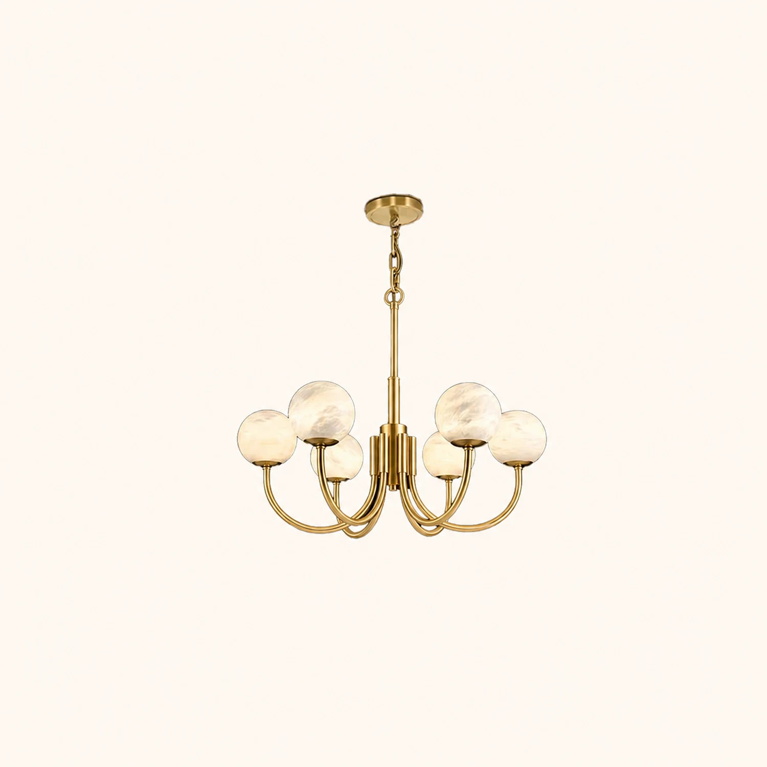 Aurelian Alabaster Globe Chandelier - Lumpaz