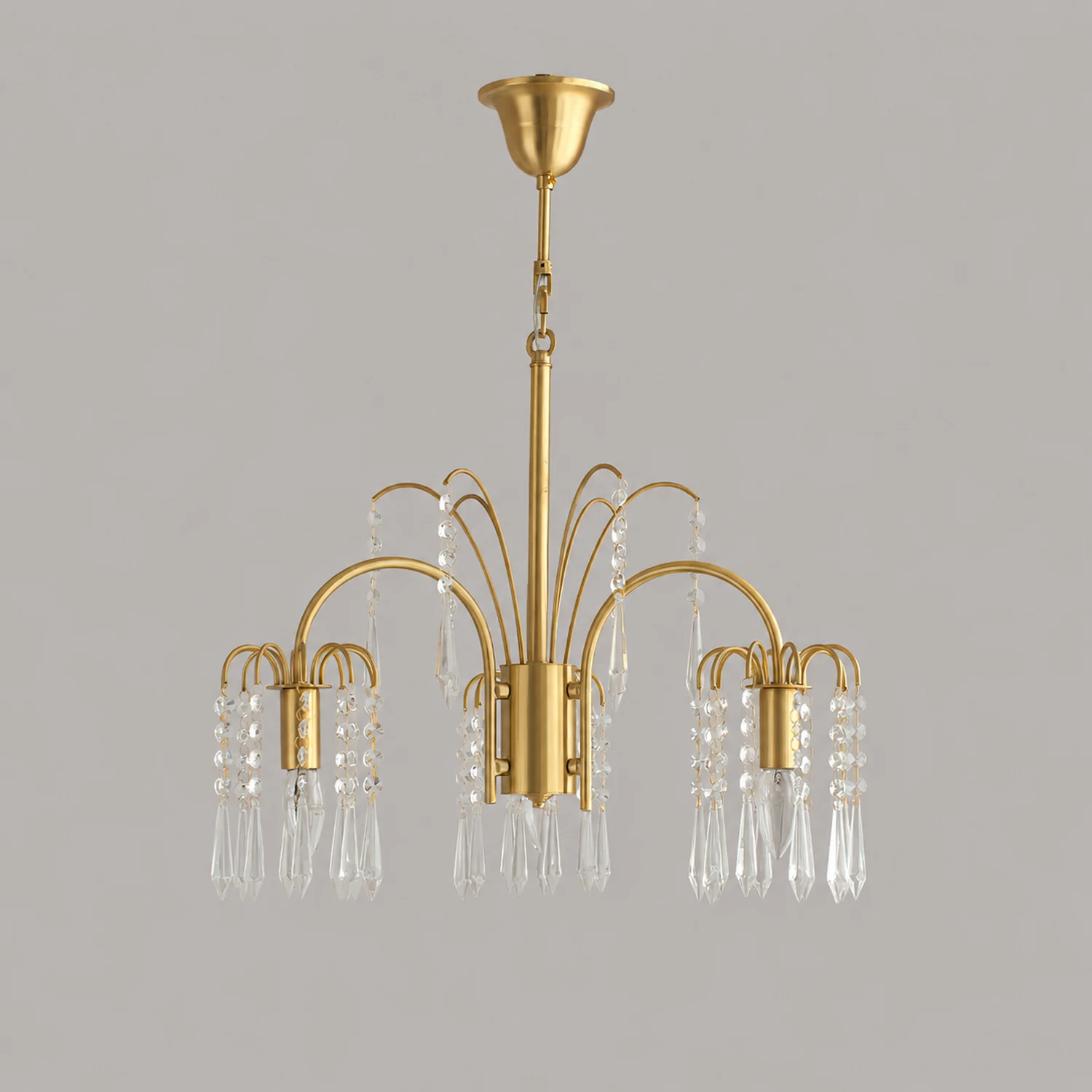Crystal waterfall chandelier - Lumpaz