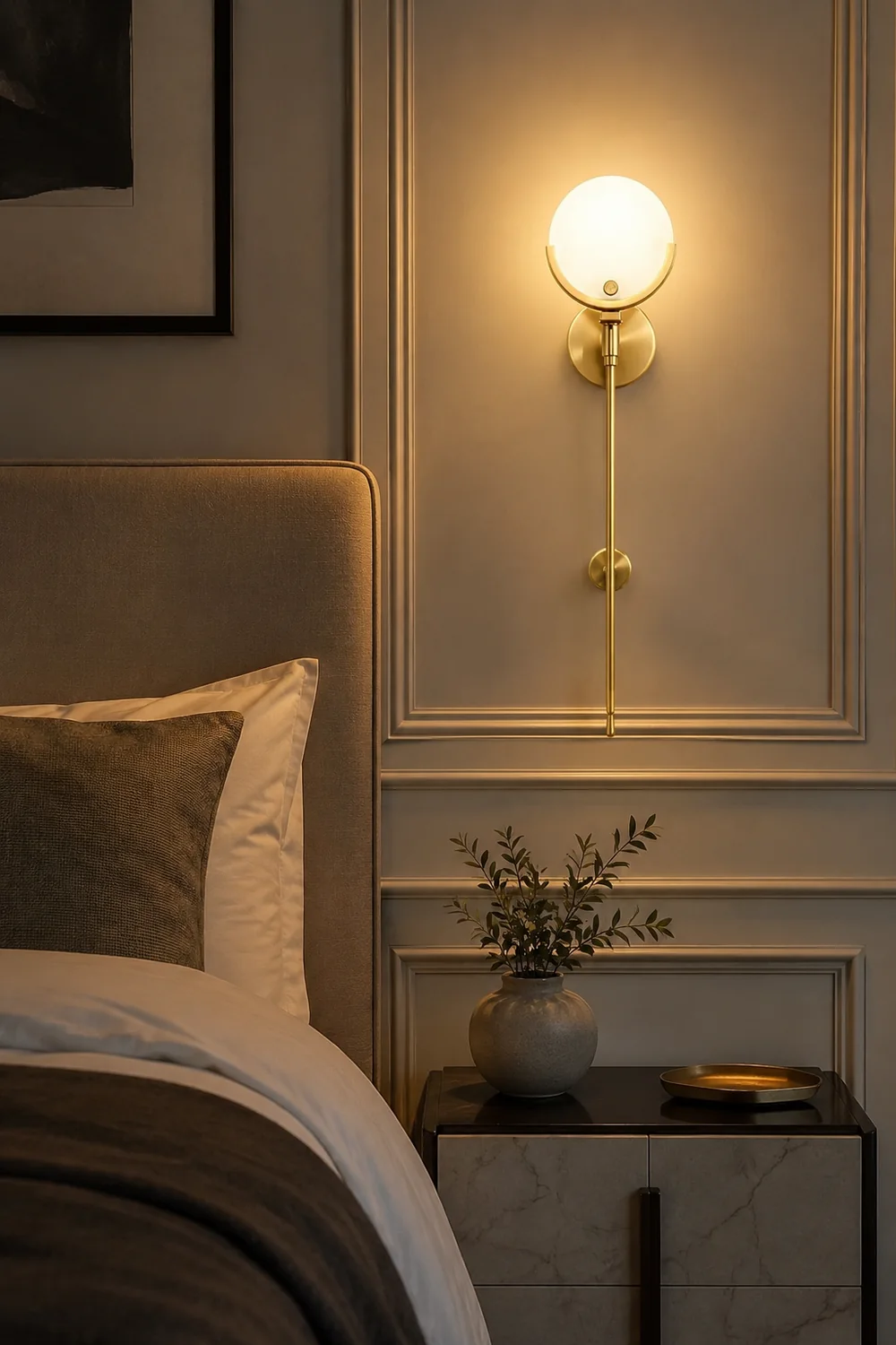 Universal Ava Brass Wall Light - Lumpaz