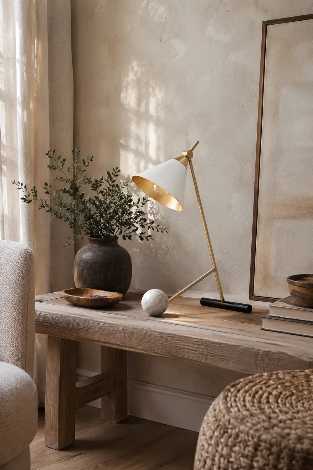 Cleo Brass Table Lamp - Lumpaz