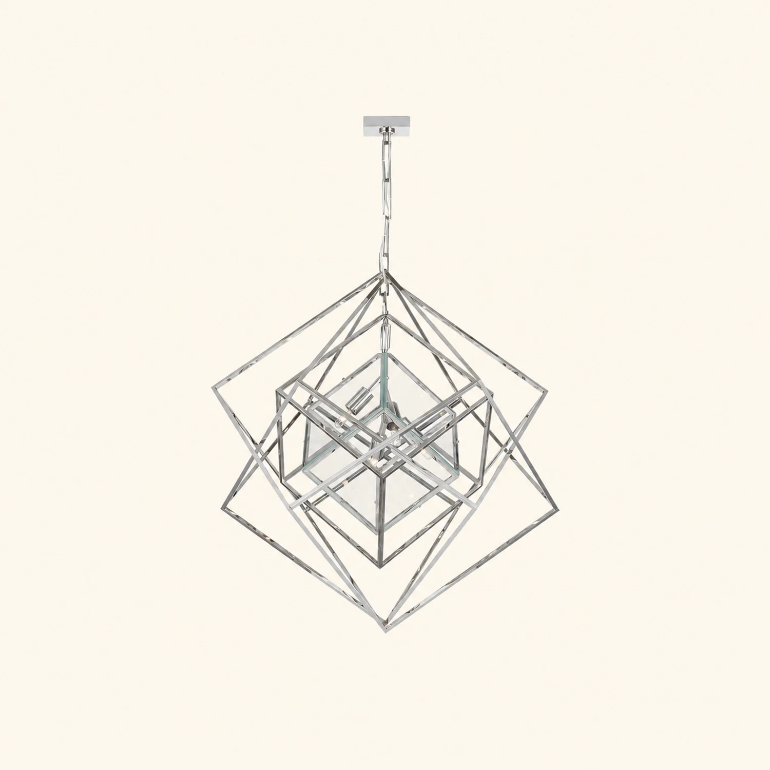 Contemporary Abstract Metal Chandelier - Lumpaz