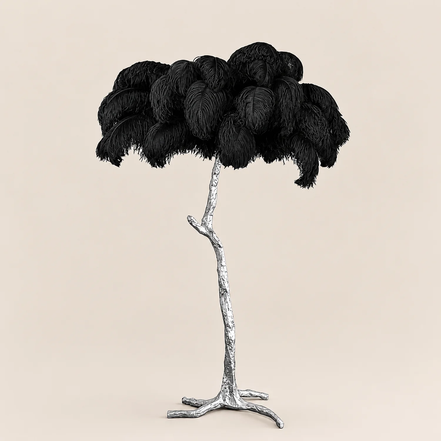 Colorful Ostrich Feather Floor Lamp - Lumpaz