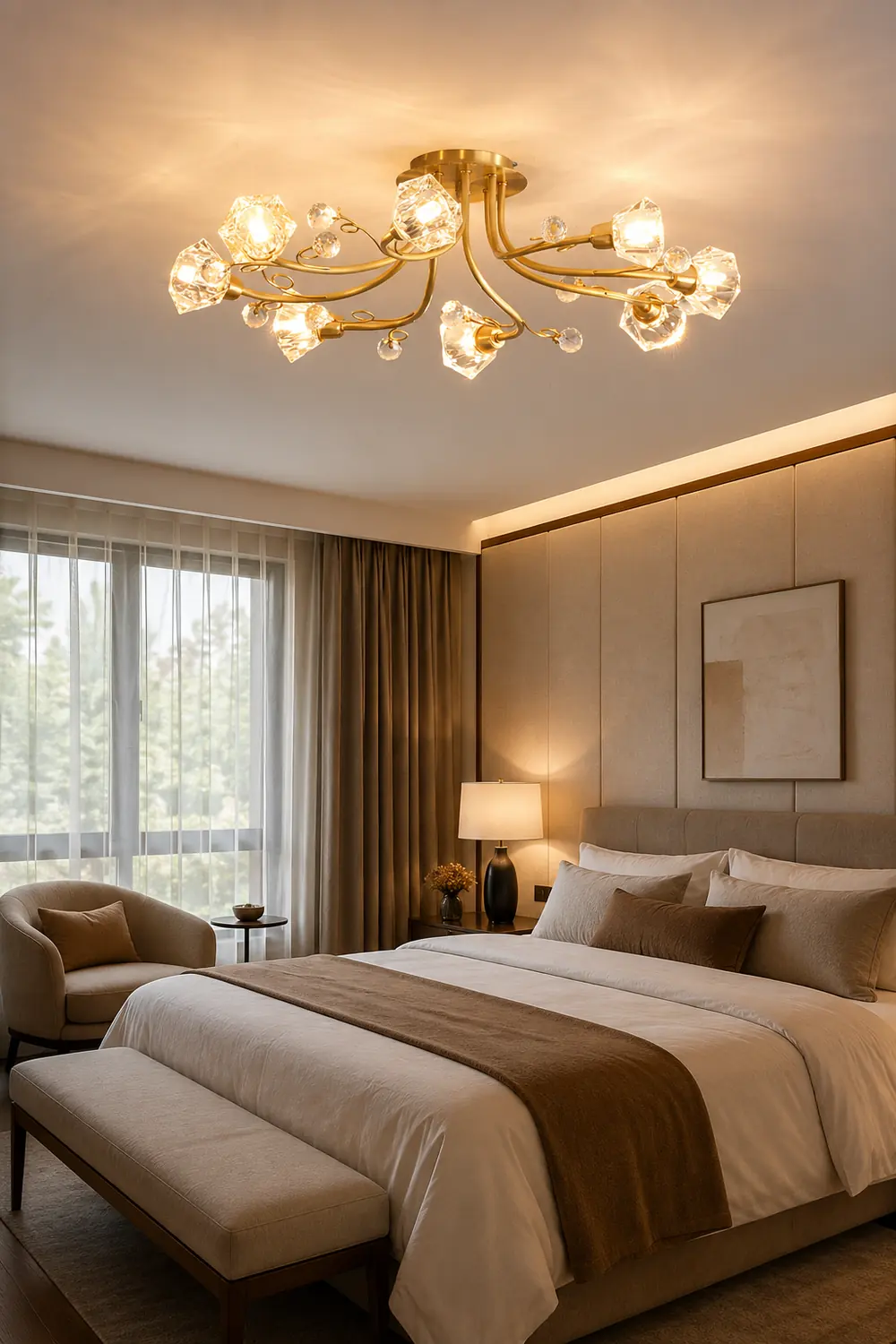 8-head flower ceiling lamp - Lumpaz