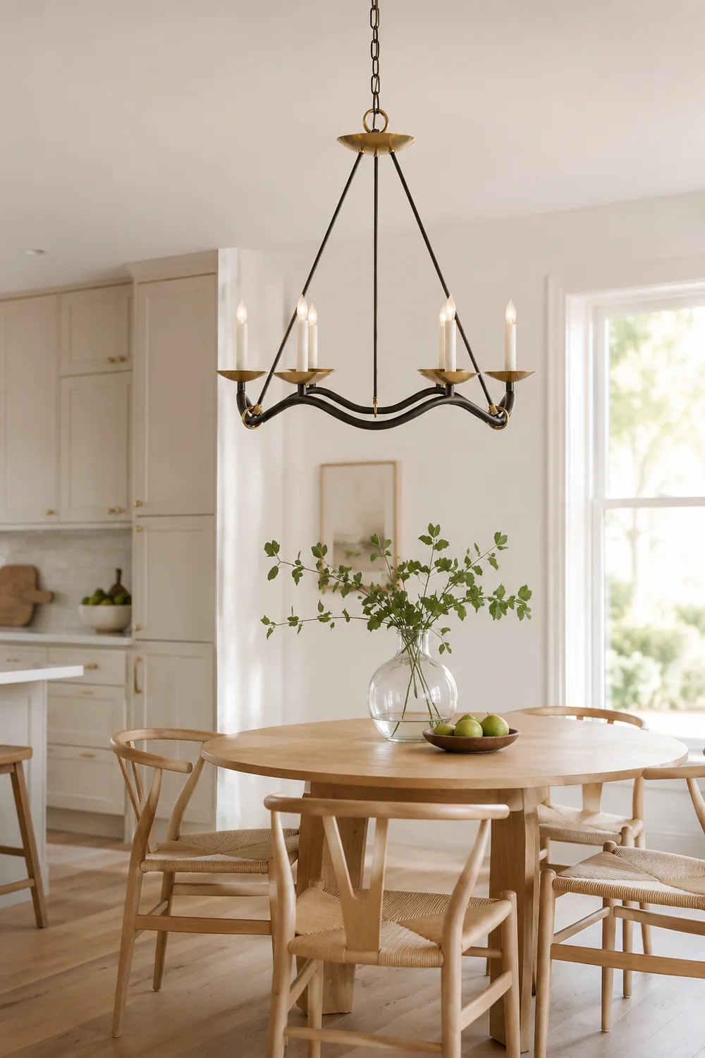 Wavy Arm Candle Chandelier - Lumpaz