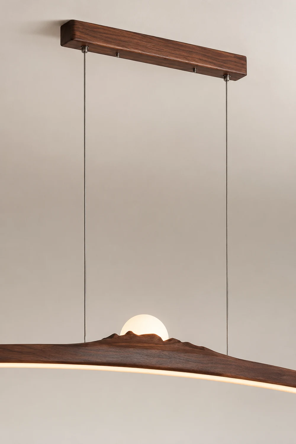 Walnut Long Island Pendant Lamp - Lumpaz