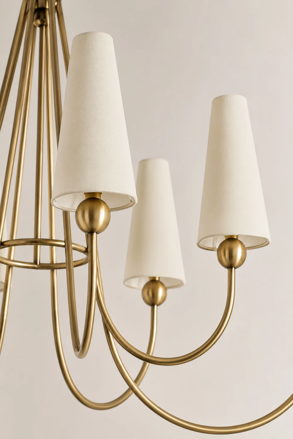 Brass Frame Mavis Chandelier - Lumpaz