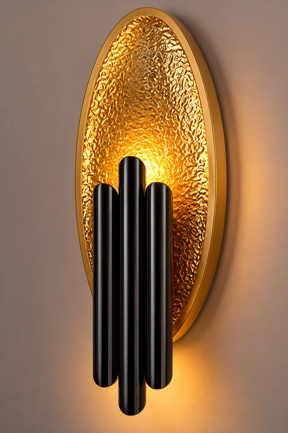 Electroplated Iron Oval Wall Light - Lumpaz