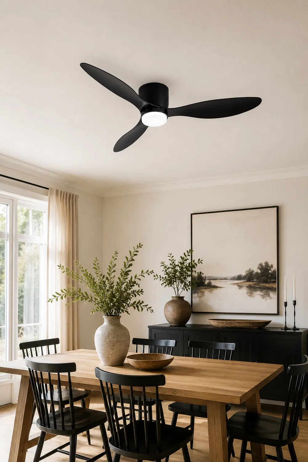 Recessed Fishtail Ceiling Fan Light - Lumpaz