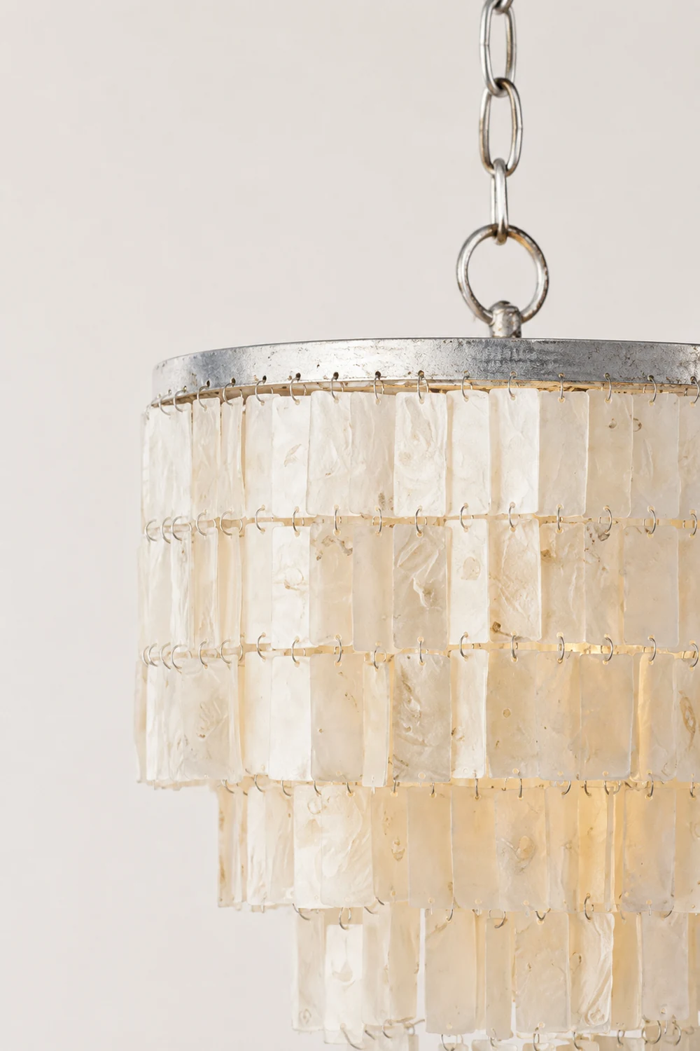 Tiered Capiz Skye Chandelier - Lumpaz