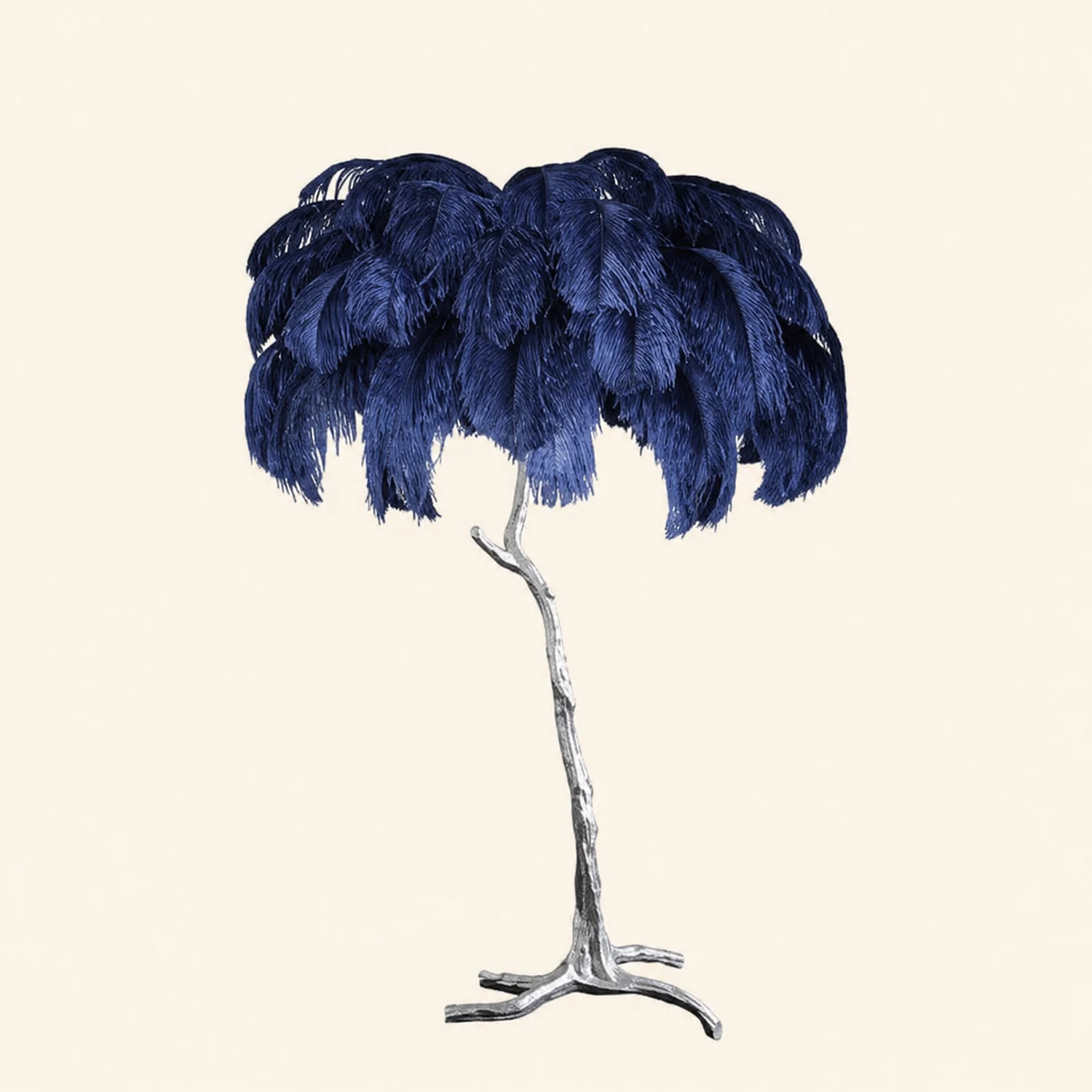Colorful Ostrich Feather Floor Lamp - Lumpaz