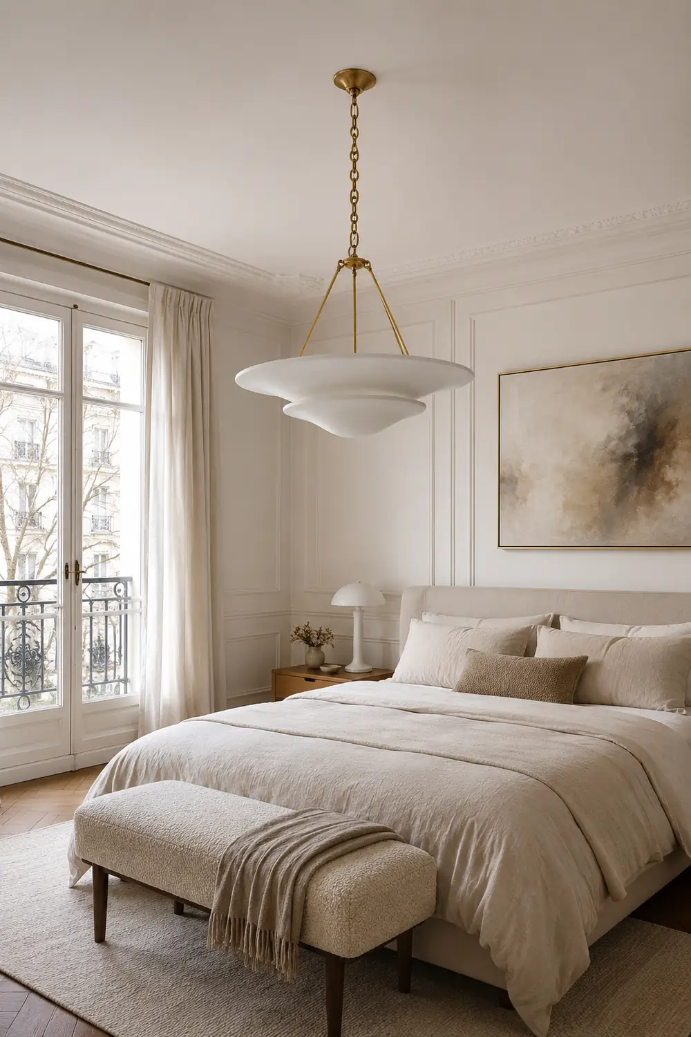Mollino Large Multi-Layered Plaster Chandelier - Lumpaz