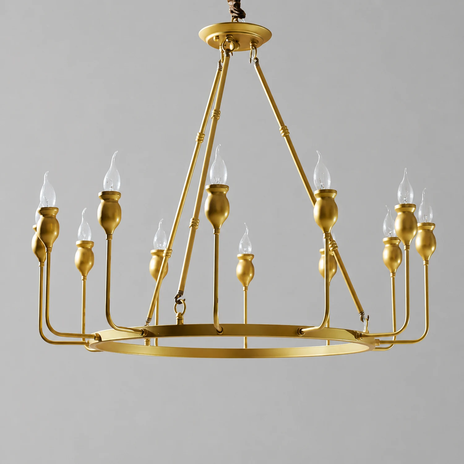 Classic ring candlestick chandelier - Lumpaz