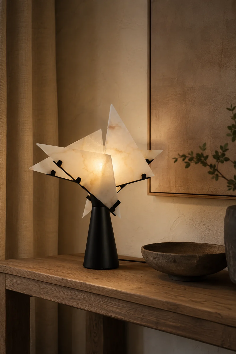 Abstract Alabaster Table Lamp - Lumpaz