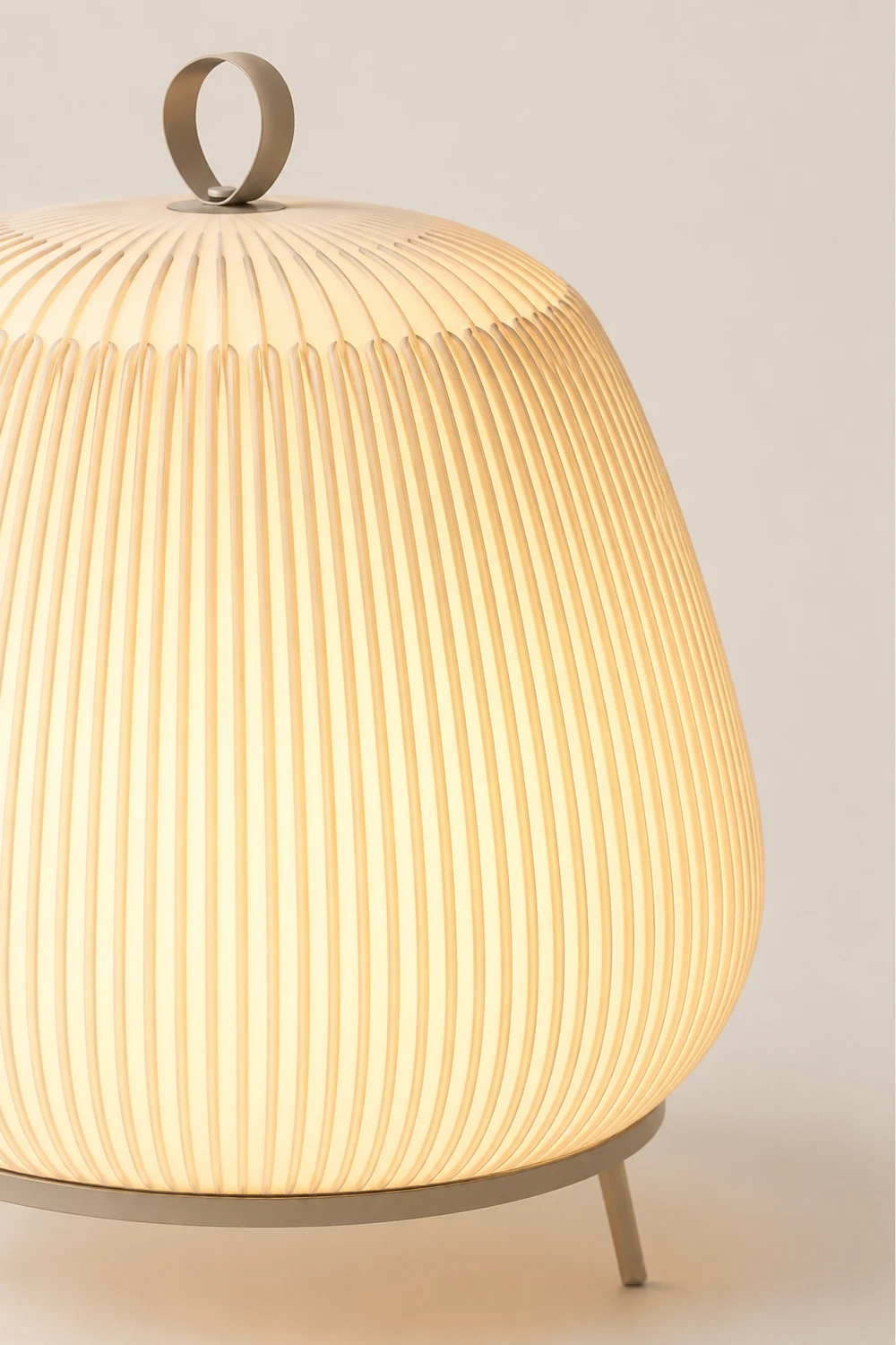 Textured Dome  Lantern Knit Table Lamp - Lumpaz