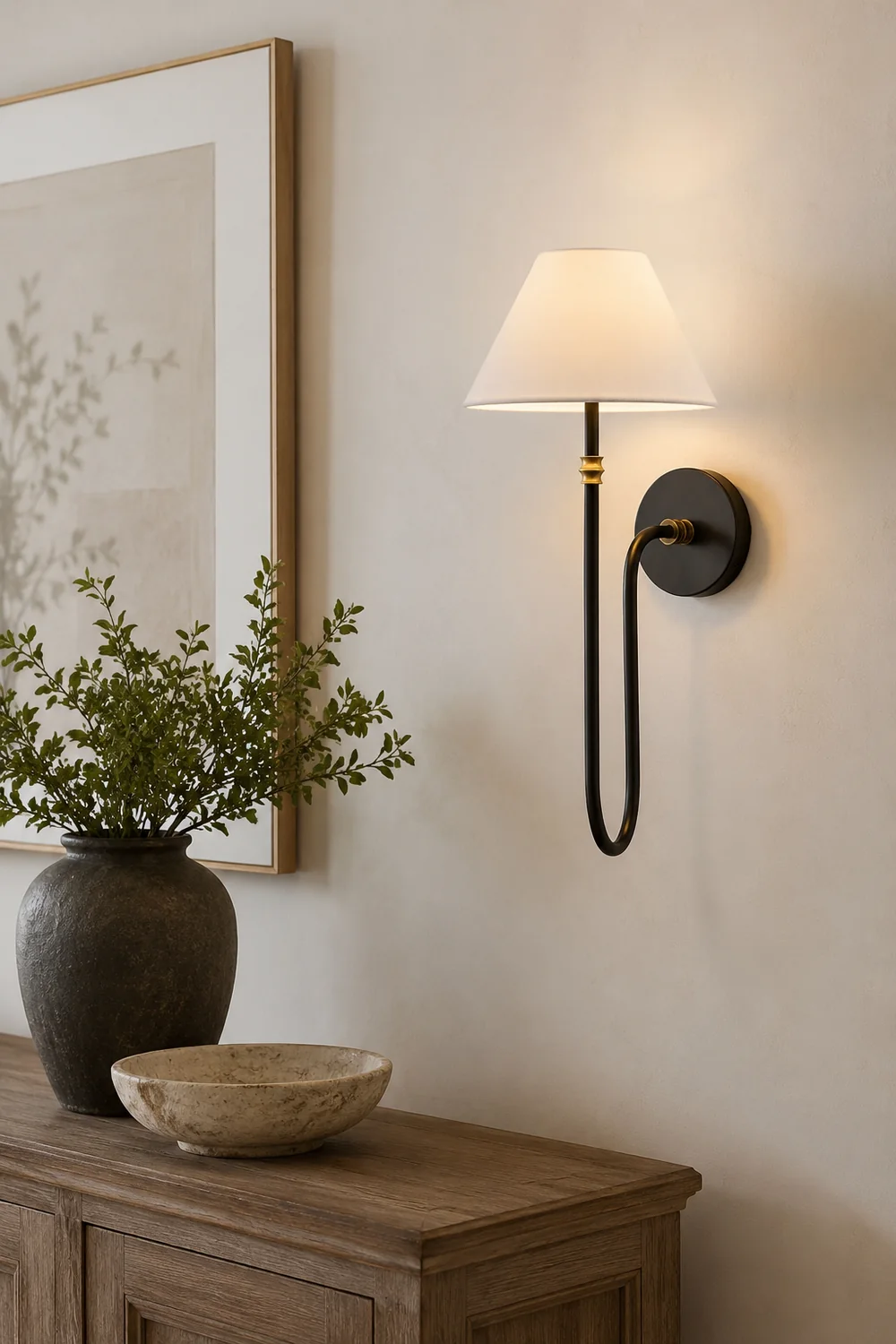 Collins Shaded Wall Light - Lumpaz