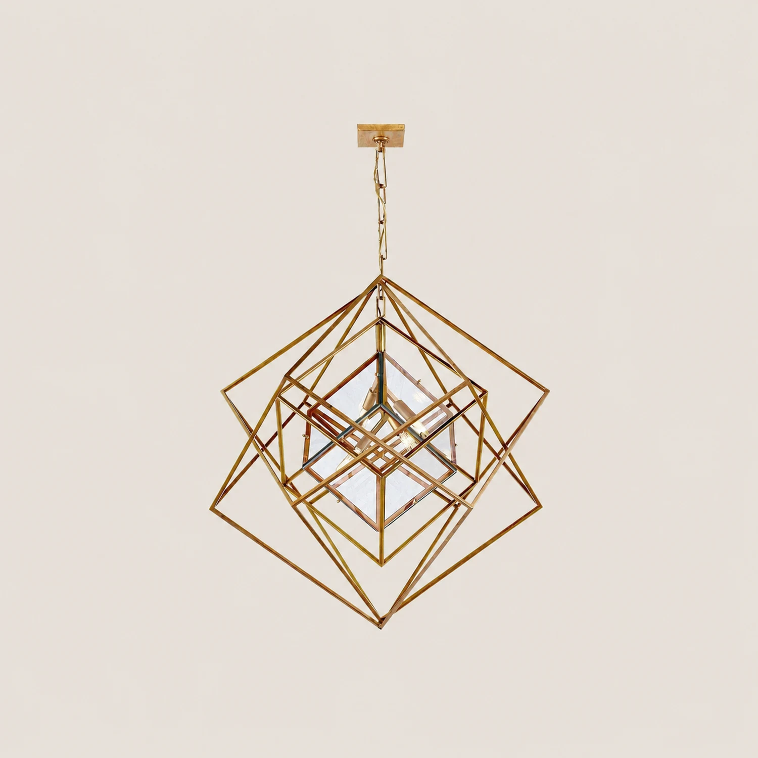 Contemporary Abstract Metal Chandelier - Lumpaz