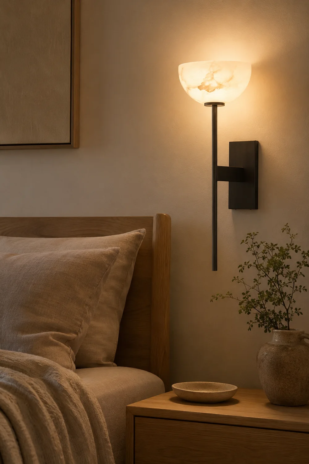 Alabaster Cup Wall Lamp - Lumpaz