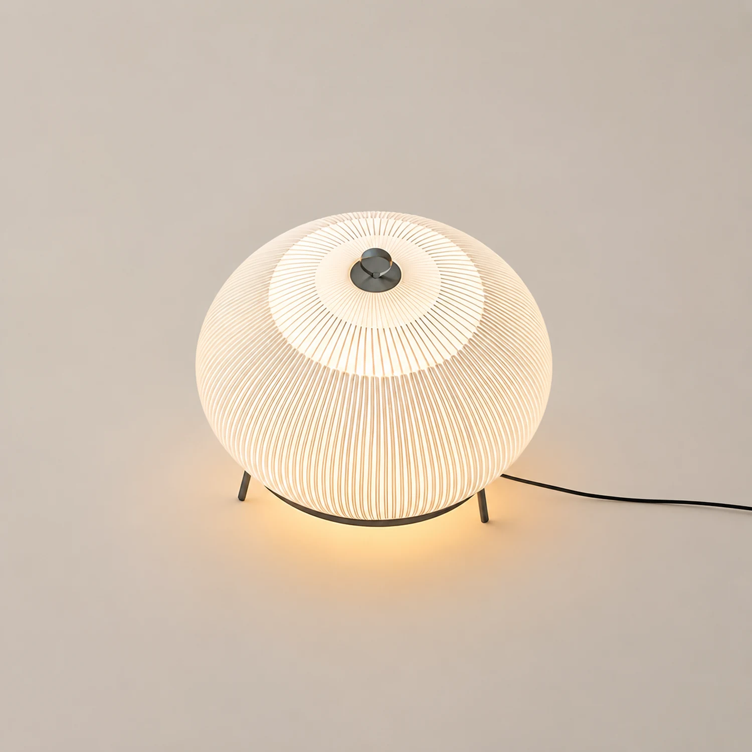 Textured Dome  Lantern Knit Table Lamp - Lumpaz