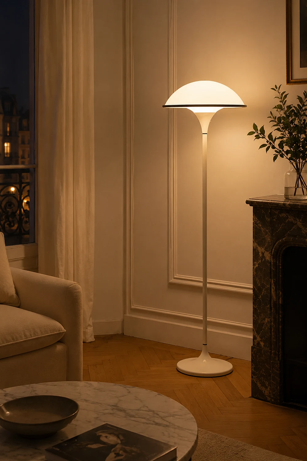 Fontana Mushroom Dome LED Floor Lamp - Lumpaz
