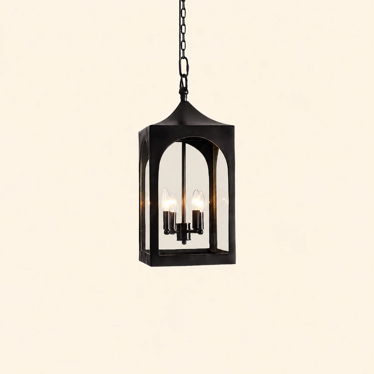 Caleb Vintage-Style Outdoor Lantern Pendant Light - Lumpaz