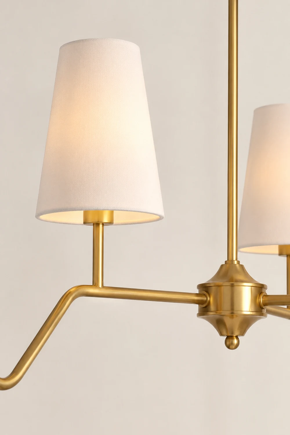 Daphne Brass Linear American Chandelier - Lumpaz