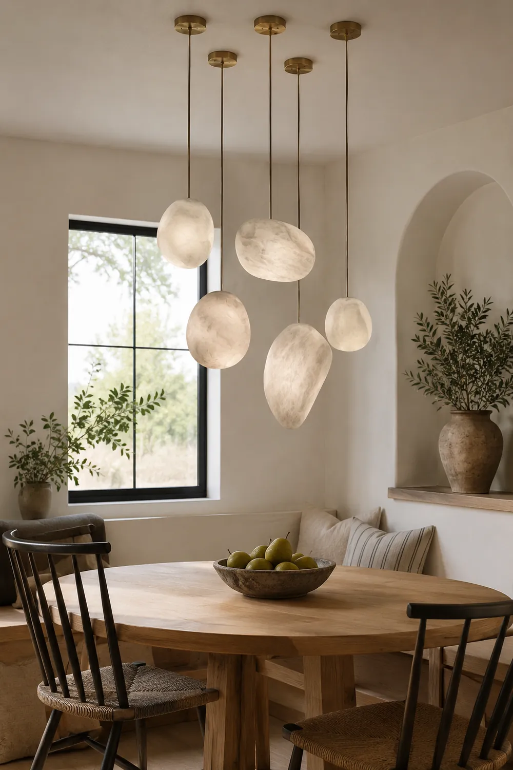 Pebble Alabaster Pendant Light - Lumpaz