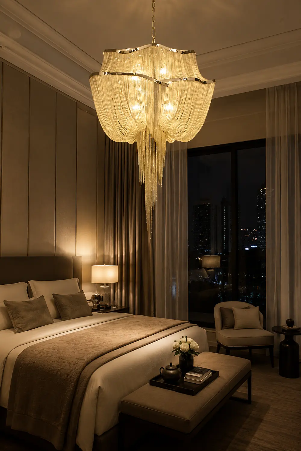 Chains Shimmering Chandelier - Lumpaz