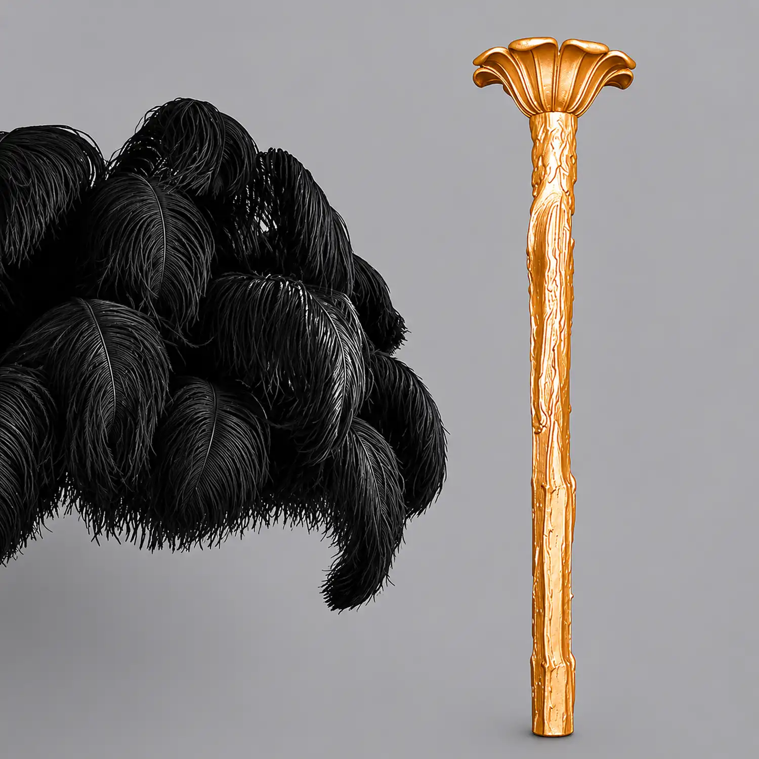 Colorful Ostrich Feather Chandelier - Lumpaz