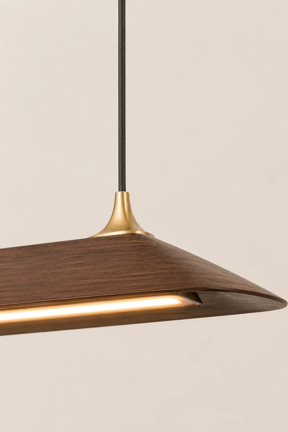 Mernoe walnut pendant lamp - Lumpaz