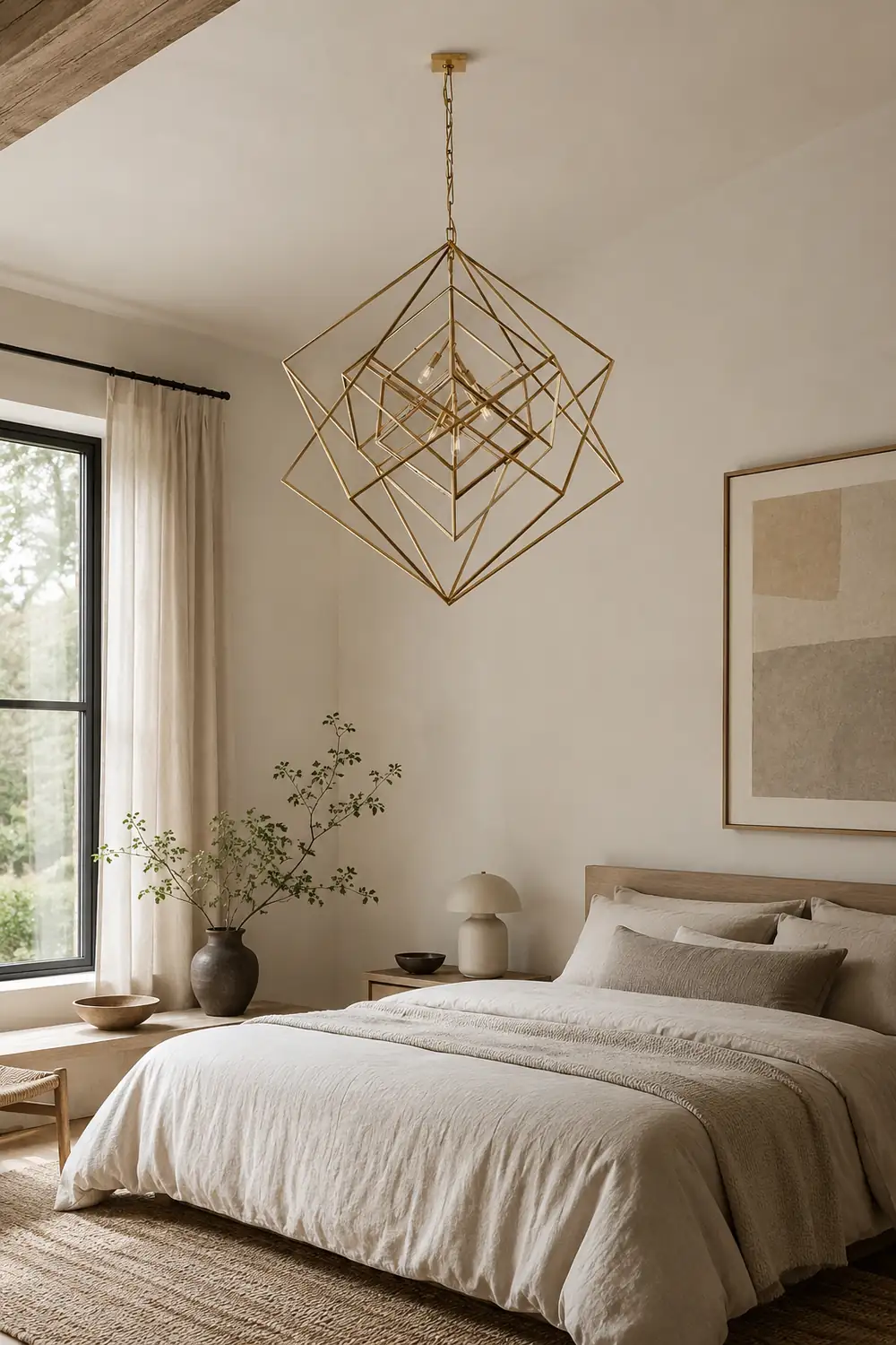 Contemporary Abstract Metal Chandelier - Lumpaz