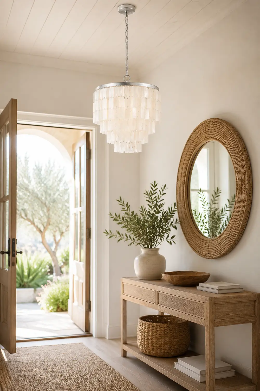 Tiered Capiz Skye Chandelier - Lumpaz