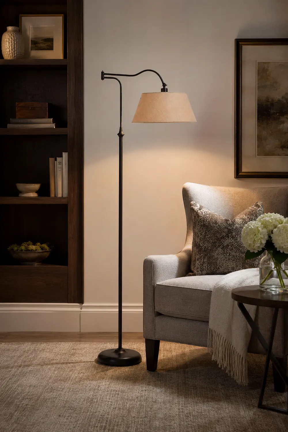 Adesso 3349-26 Rodeo Linen Floor Lamp - Lumpaz