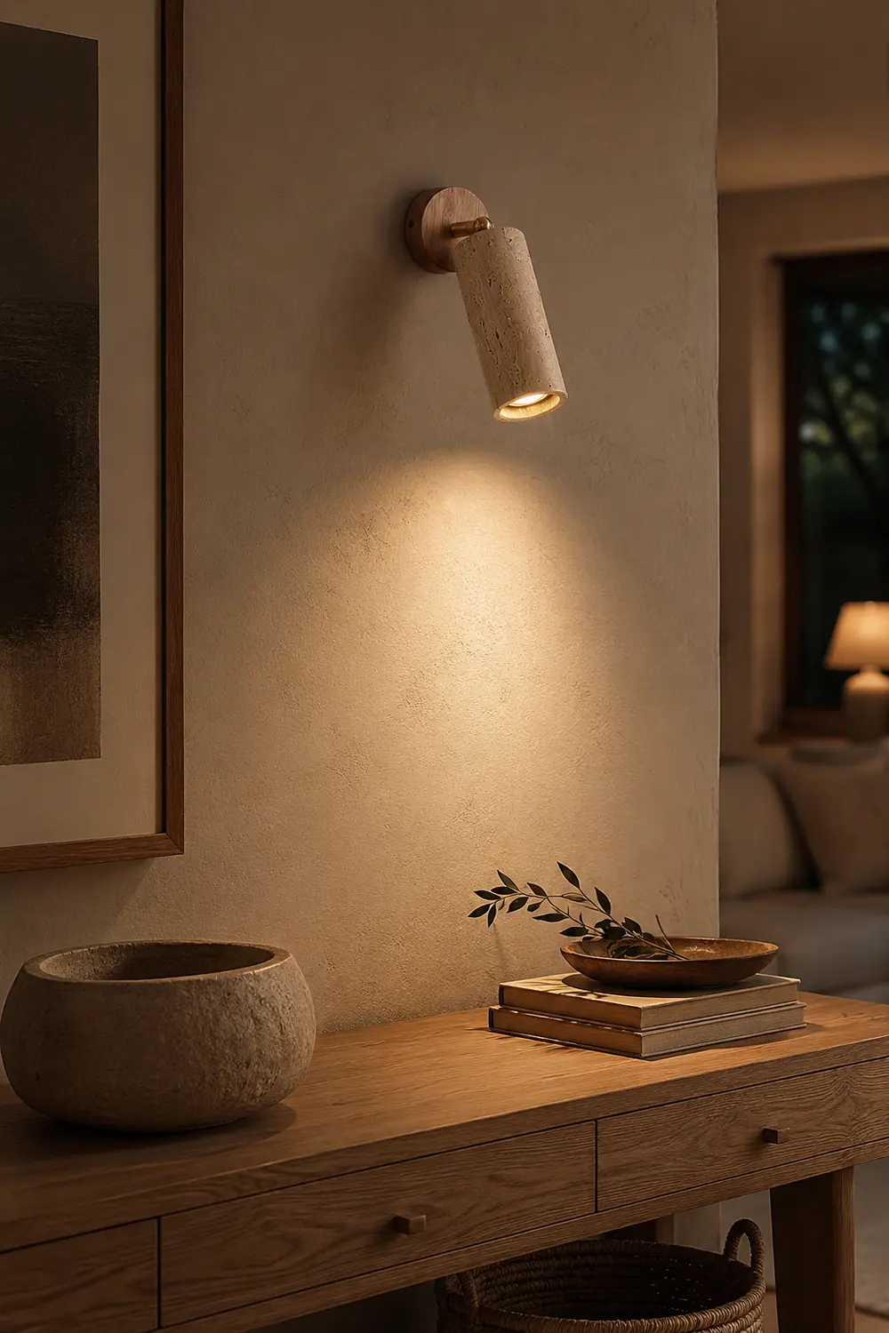 Mireille Modern Rustic Pivot Wall Lamp - Lumpaz