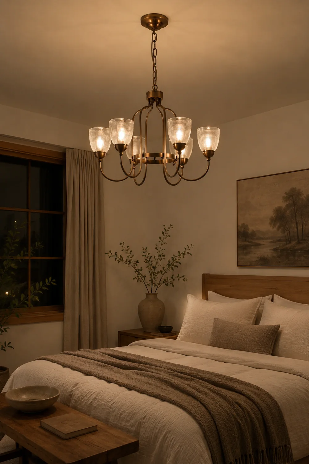 Meruna 6-light chandelier - Lumpaz
