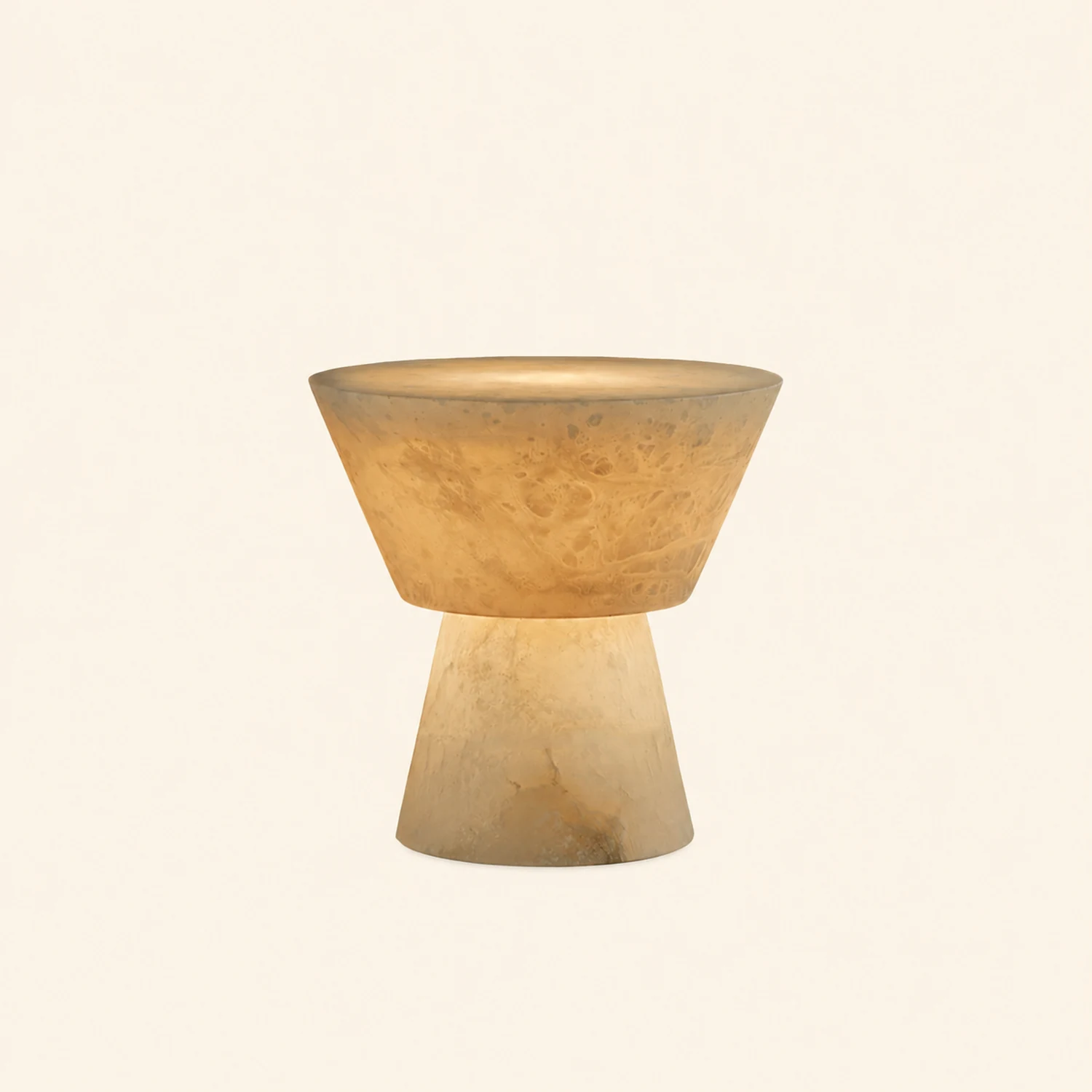 Conical Alabaster Table Lamp - Lumpaz