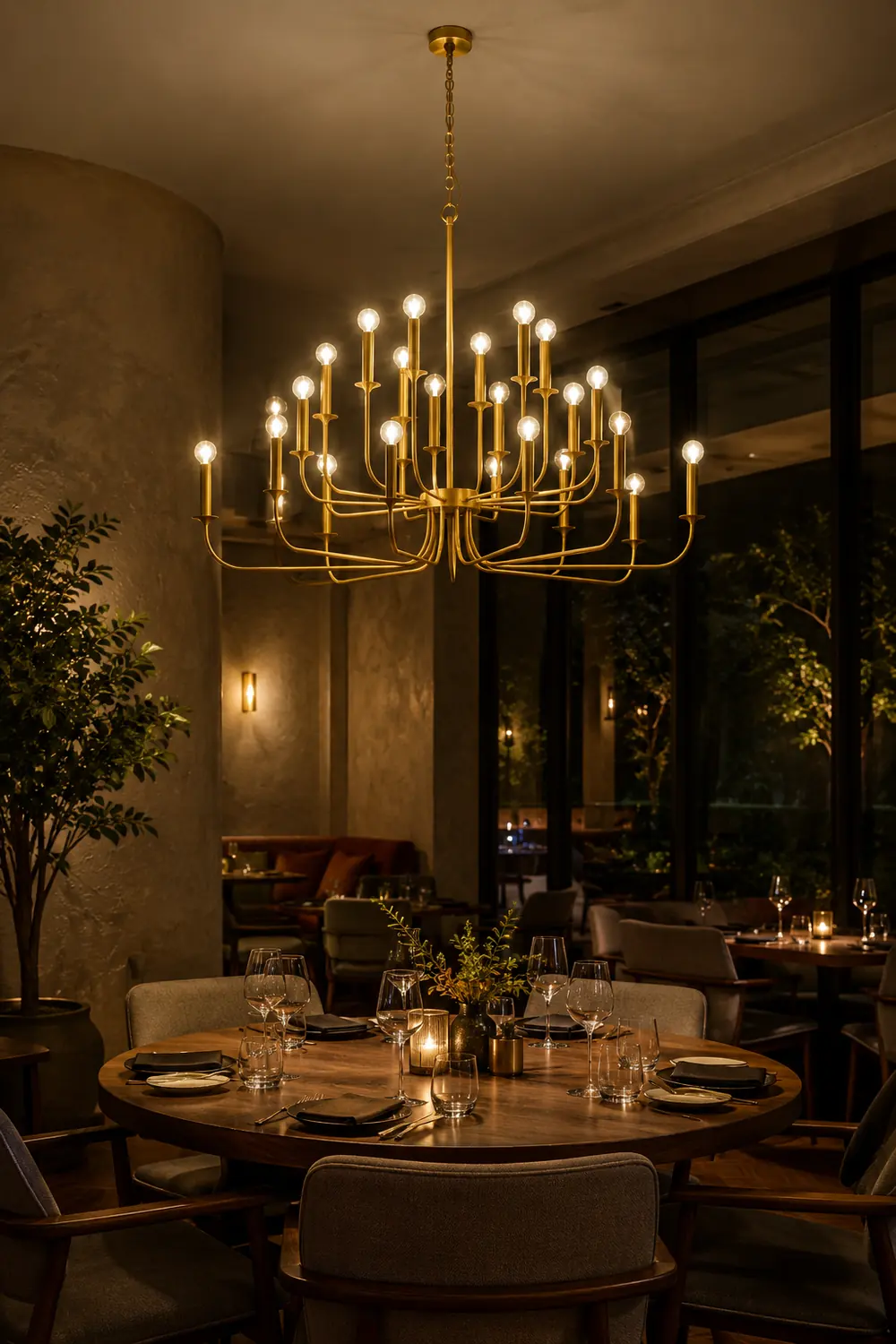 Breck Modern Gold Multi-Arm Chandelier - Lumpaz