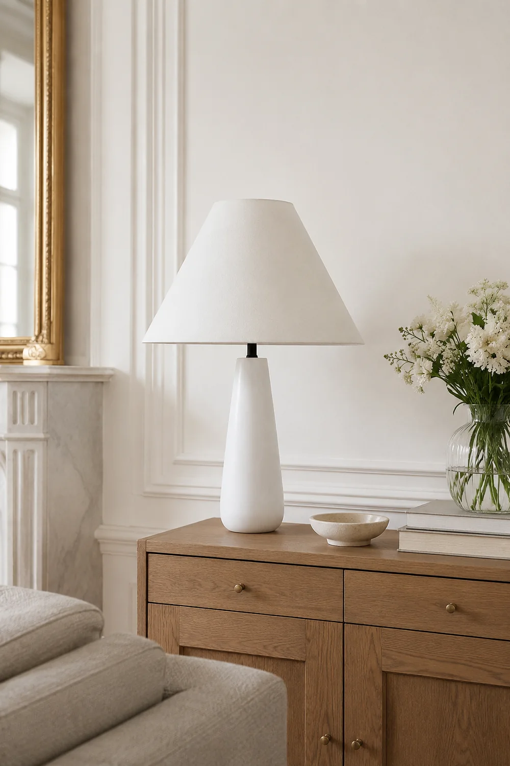 Kara Mann Polar Cement Table Lamp - Lumpaz