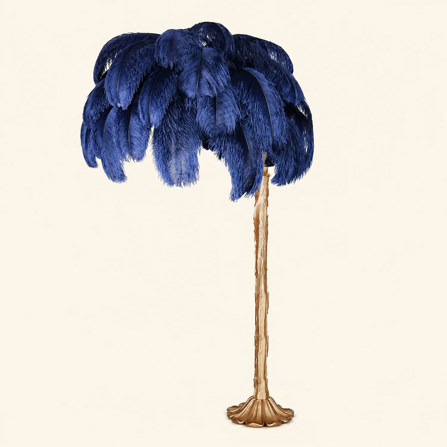 Colorful Ostrich Feather Chandelier - Lumpaz