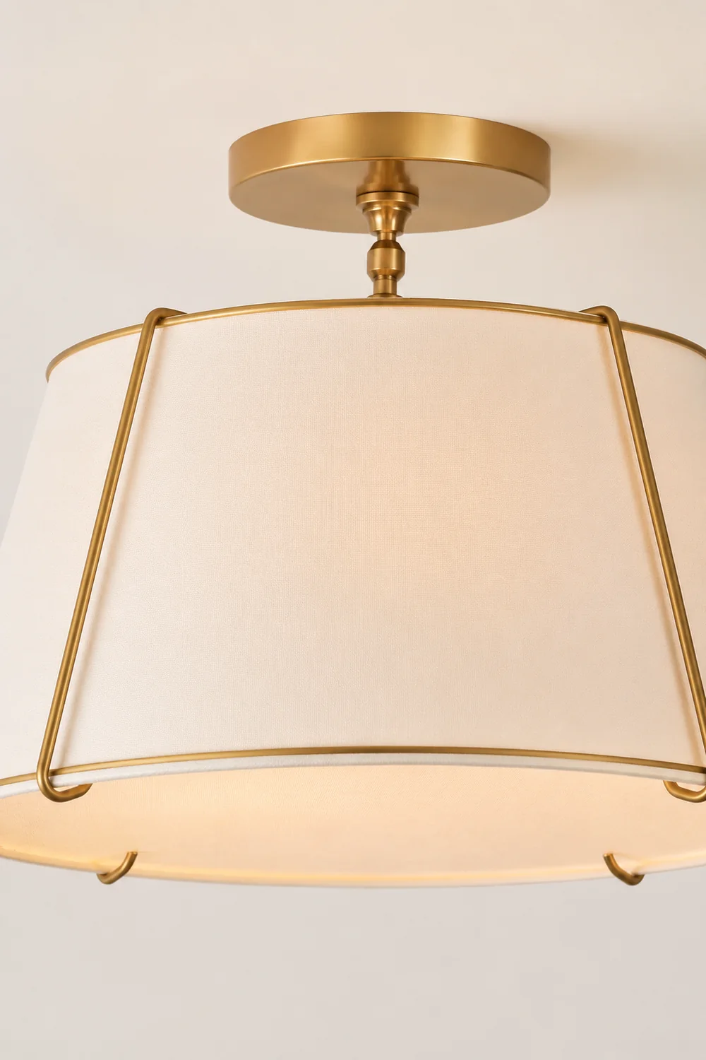 Gold Conical Semi-Flush Lise Ceiling Light - Lumpaz