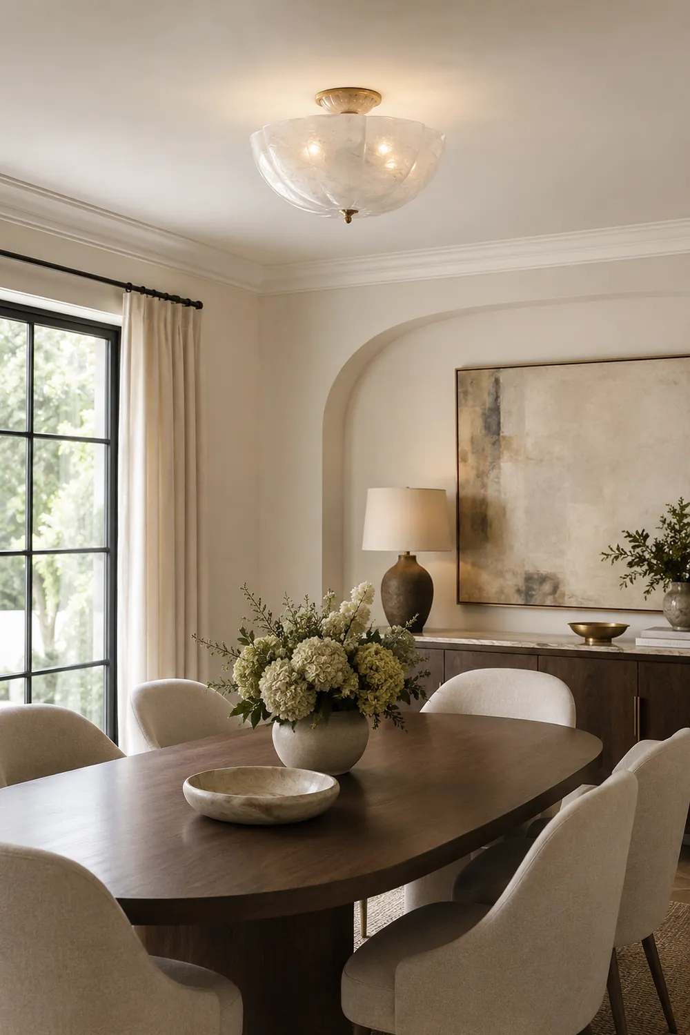 Rosehill Semi-Flush Ceiling Light - Lumpaz