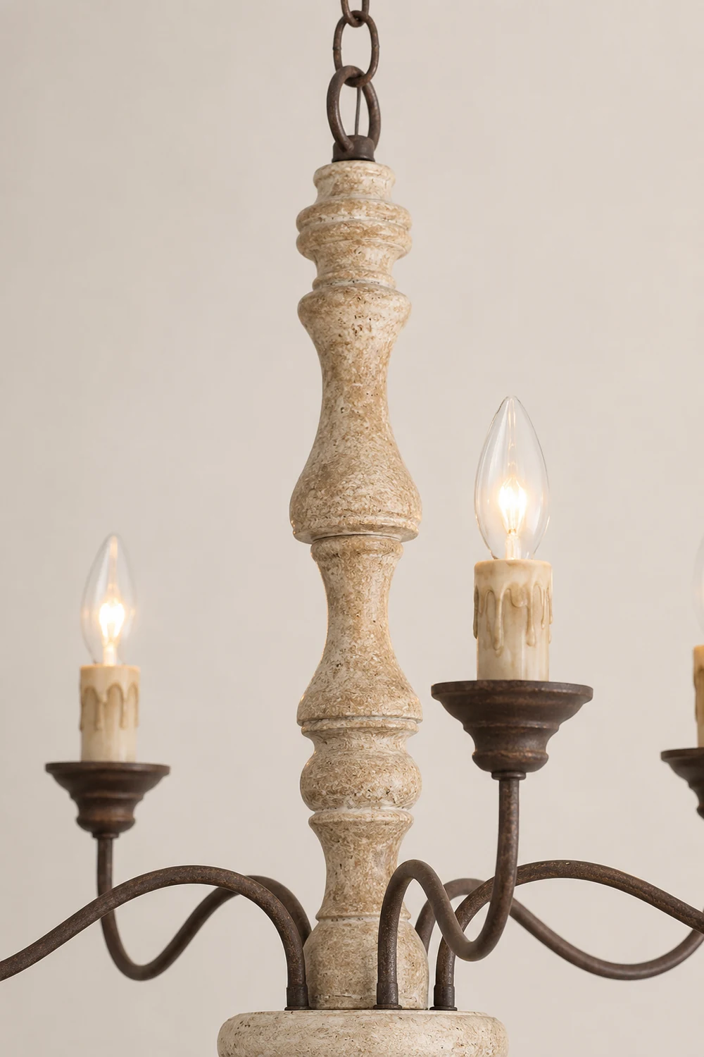 Rustic 5-Light Farmhouse Chandelier - Lumpaz