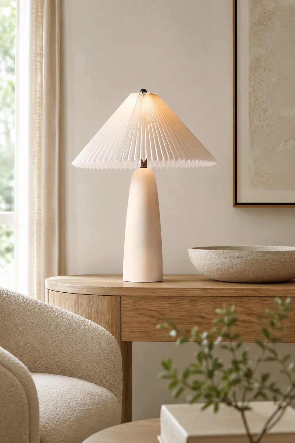Louis Minimalist Cone Base Table Lamp - Lumpaz