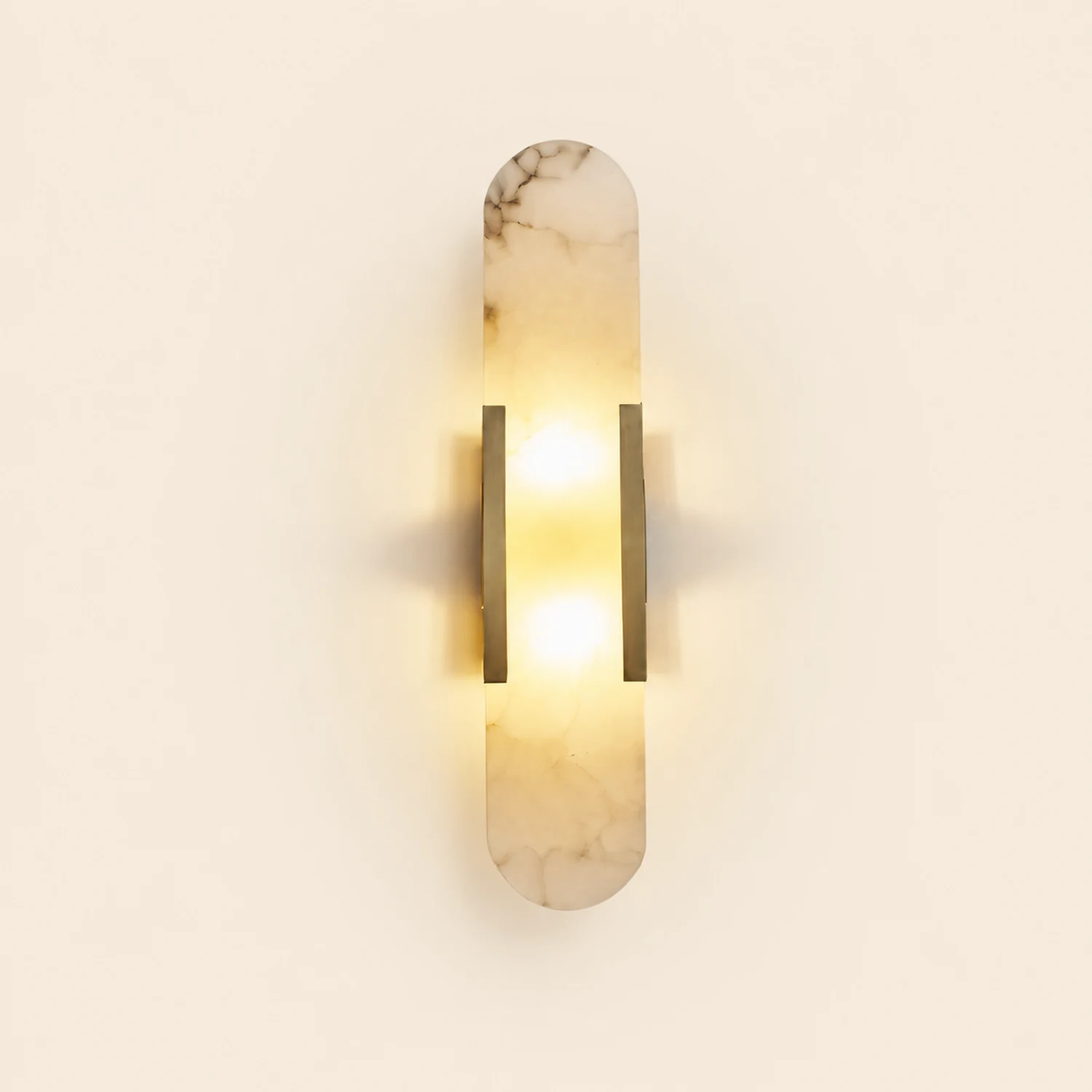 Modern Vertical Alabaster Wall Sconce - Lumpaz