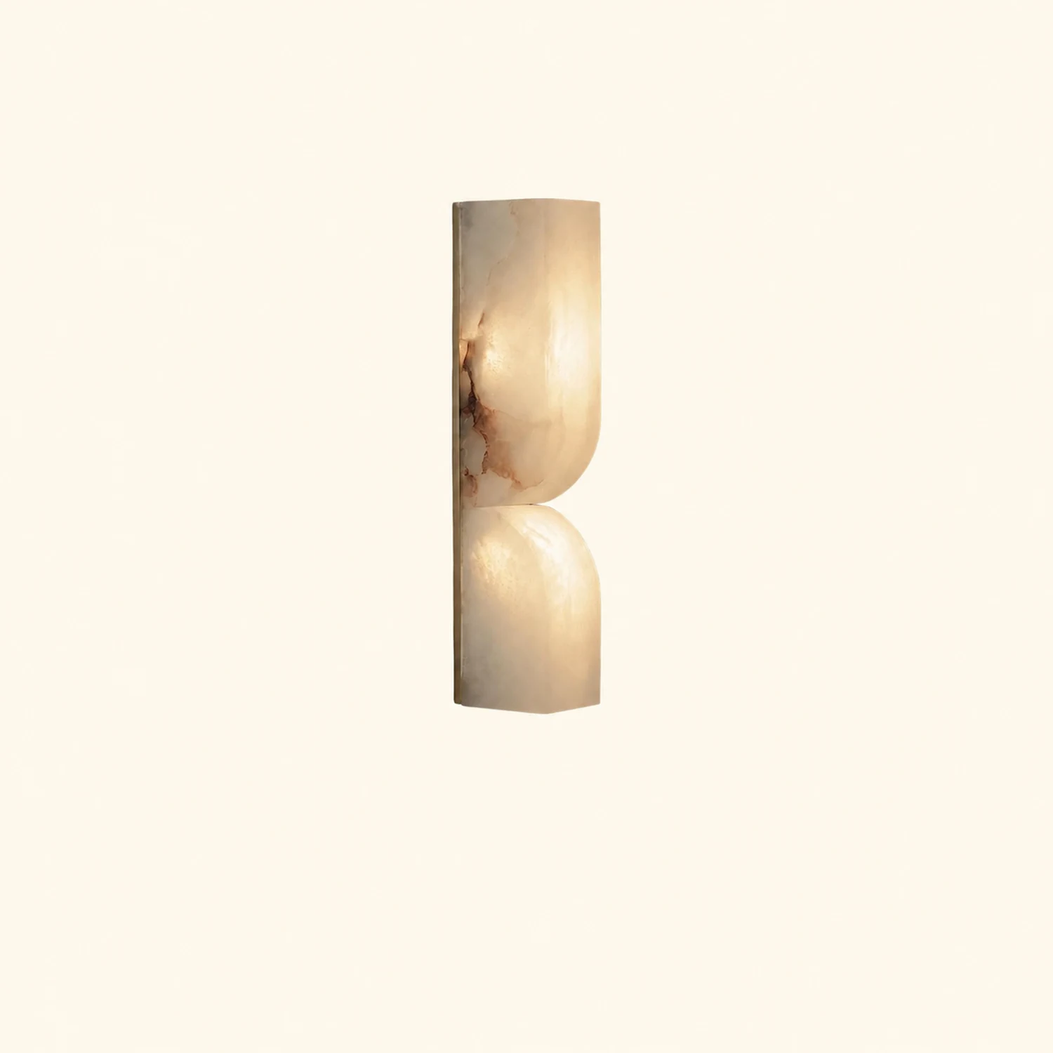 Double Curve Alabaster Wall Light - Lumpaz