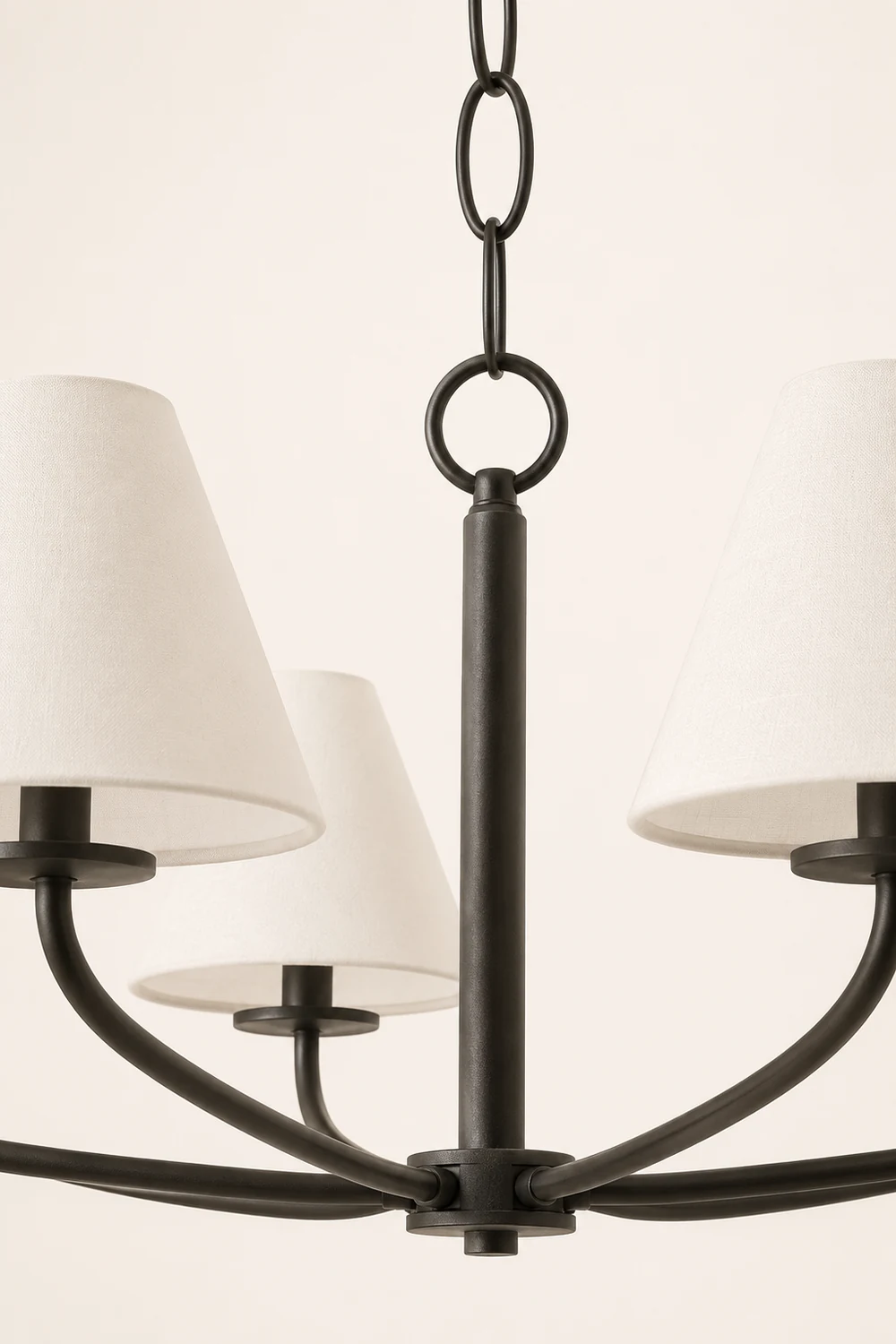 Modern Black Fabric Stacey Chandelier - Lumpaz
