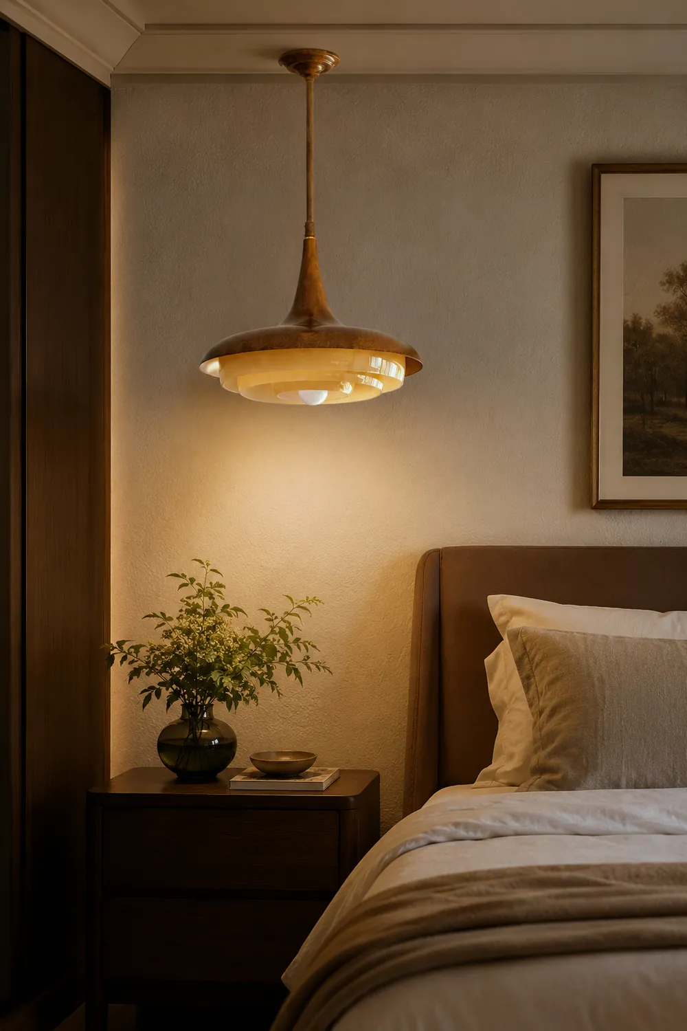 Mid-Century Wood Pendant Light - Lumpaz