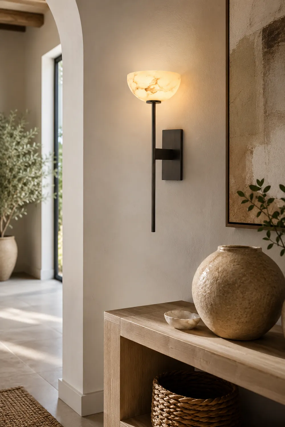 Alabaster Cup Wall Lamp - Lumpaz