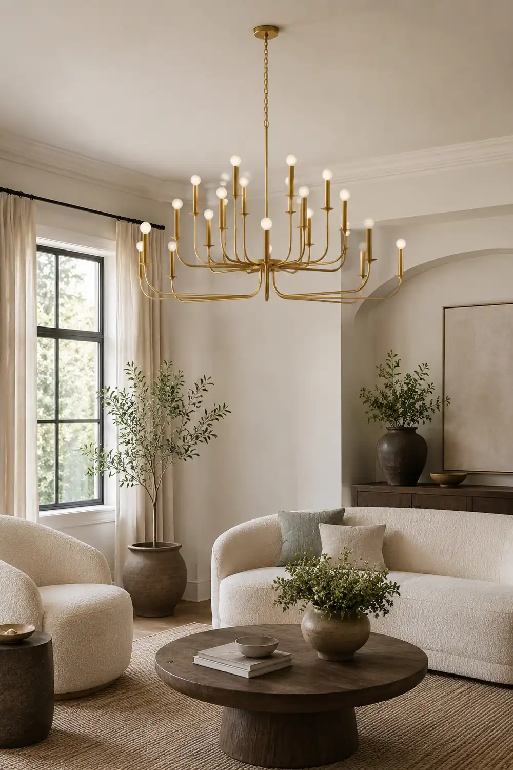 Breck Modern Gold Multi-Arm Chandelier - Lumpaz