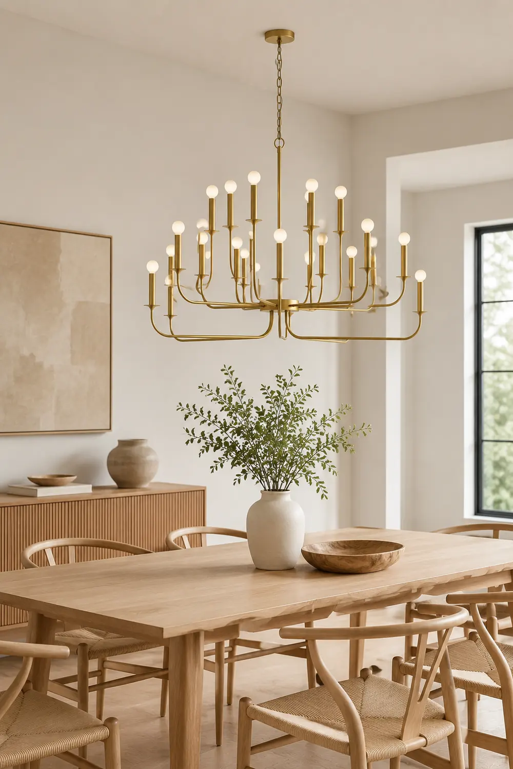 Breck Modern Gold Multi-Arm Chandelier - Lumpaz